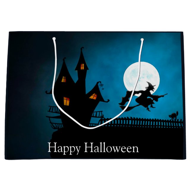 Sacola Para Presentes Grande Flying Witch (Frente)