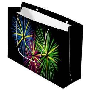 SACOLA PARA PRESENTES GRANDE FOGOS DE ARTIFÍCIO