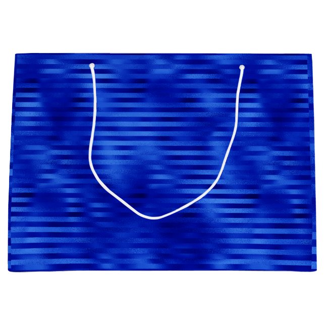 Sacola Para Presentes Grande Foil Azul Real Strike Hanukkah (Frente)