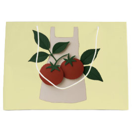 Sacola Para Presentes Grande Folhas de Foodie — Apron & Tomates