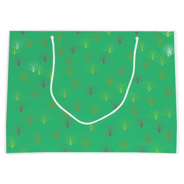 Sacola Para Presentes Grande Folhas de outono (Frente)