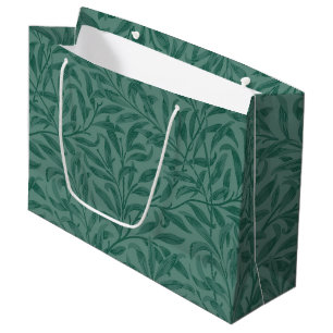 Sacola Para Presentes Grande Folhas verdes Elegante de design