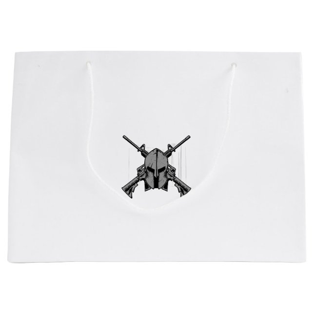 Sacola Para Presentes Grande Força militar (Frente)