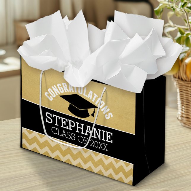 Sacola Para Presentes Grande Formando de parabéns - Graduação Personalizada (Custom Graduation Bag)