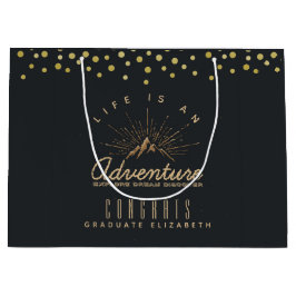 Sacola Para Presentes Grande Formando de Parabéns Russos de Aventura de Montanh