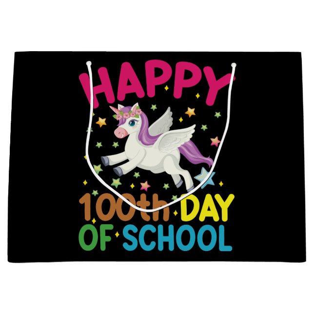 Sacola Para Presentes Grande Fórmula Matemática 100 Dias De Professora Engraçad (Frente)