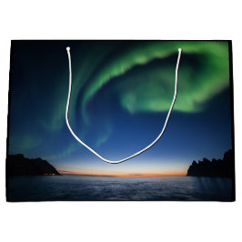 Sacola Para Presentes Grande Foto da natureza da luz do norte