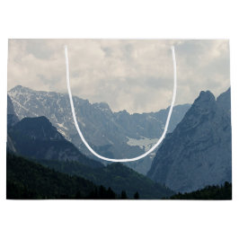 Sacola Para Presentes Grande Foto da Natureza das Montanhas Alpinas Cênicas
