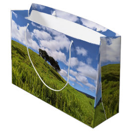 Sacola Para Presentes Grande Foto da Paisagem Natural Havaiana