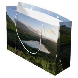 Sacola Para Presentes Grande Foto da Paisagem Natural Havaiana