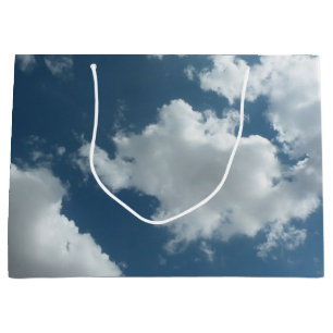 Sacola Para Presentes Grande Fotografia Abstrata de Céu Nublado