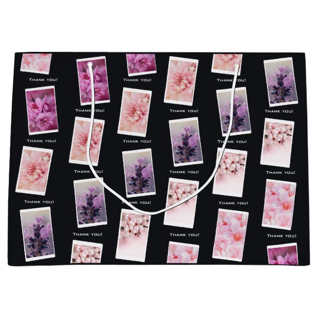 Sacola Para Presentes Grande Fotógrafo Profissional Obrigado! (Frente)