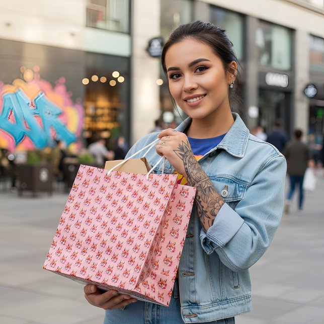 Sacola Para Presentes Grande Fox Large Gift Bag (Criador carregado)