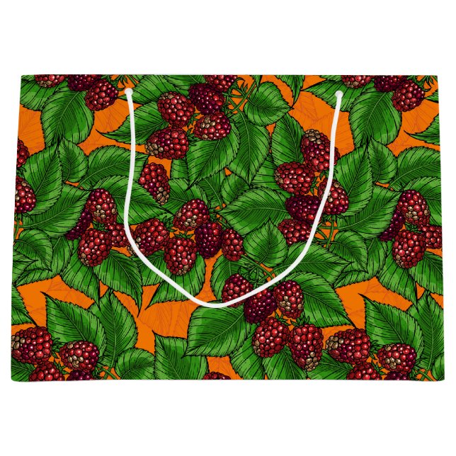 Sacola Para Presentes Grande Framboesa (Frente)