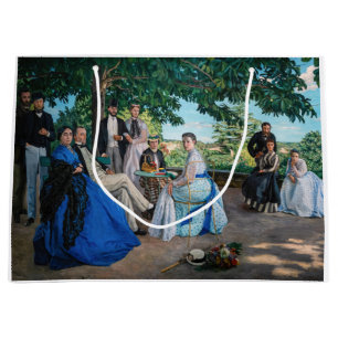 Sacola Para Presentes Grande Frederic Bazille - A Reunião Familiar
