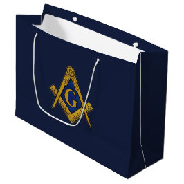Sacola Para Presentes Grande Freemason Masonic Square e Compass Freemasonry