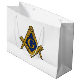 Sacola Para Presentes Grande Freemason Masonic Square e Compass Freemasonry