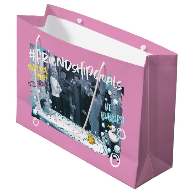Sacola Para Presentes Grande FRIENDS™ | Metas de Amizade (Frente inclinada)