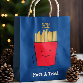 Sacola Para Presentes Grande Fries Cartoon Gift Bag