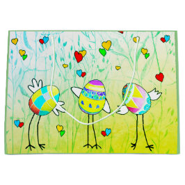 Sacola Para Presentes Grande Fröhliche Ostereier