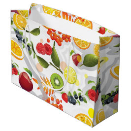 Sacola Para Presentes Grande Frutas Mistas 5