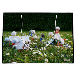 Sacola Para Presentes Grande Fubby's die met vakantie kamperen.