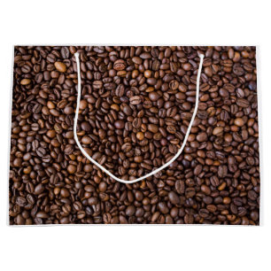 Sacola Para Presentes Grande Fundo da estrutura de textura do café torrado