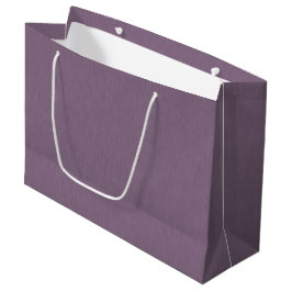 Sacola Para Presentes Grande Fundo roxo texturizado calmo e simples 