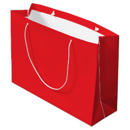 Sacola Para Presentes Grande Fundo Vermelho Sólido