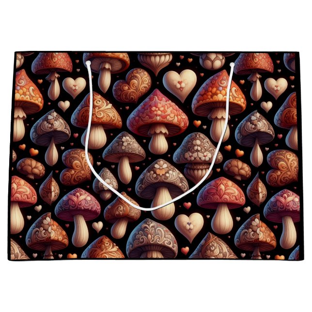 Sacola Para Presentes Grande Fungi Family (Frente)