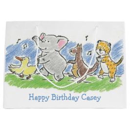 Sacola Para Presentes Grande Furry Friends Conga Gift Bag