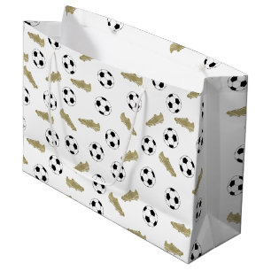 Sacola Para Presentes Grande Futebol Clássico Moderno Limpa bola