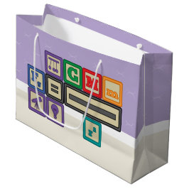 Sacola Para Presentes Grande Futuro Bloqueio de Presente do Físico