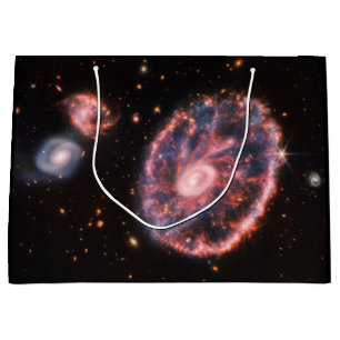 Sacola Para Presentes Grande Galáxia CartWheel, Telescópio Espacial James Webb