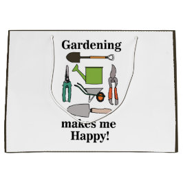 Sacola Para Presentes Grande Gardening Tools
