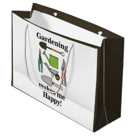 Sacola Para Presentes Grande Gardening Tools
