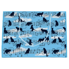 Sacola Para Presentes Grande Gatinhos musicais