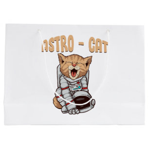 Sacola Para Presentes Grande Gato Astro