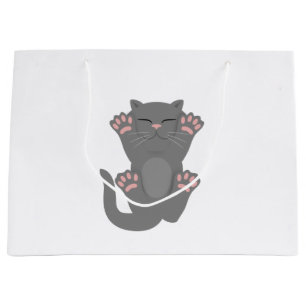 Sacola Para Presentes Grande Gato Dormindo