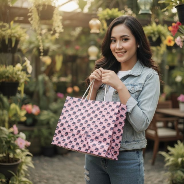 Sacola Para Presentes Grande Gato Planeta Grande Saco para Presentes (Criador carregado)