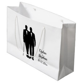 Sacola Para Presentes Grande Gay com Nomes e Data