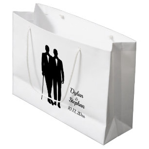 Sacola Para Presentes Grande Gay com Nomes e Data