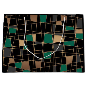 Sacola Para Presentes Grande Geométrico, abstrato