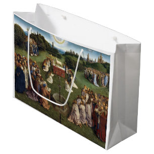 Sacola Para Presentes Grande Ghent Altarpart(detalhe), Van Eyck Brothers
