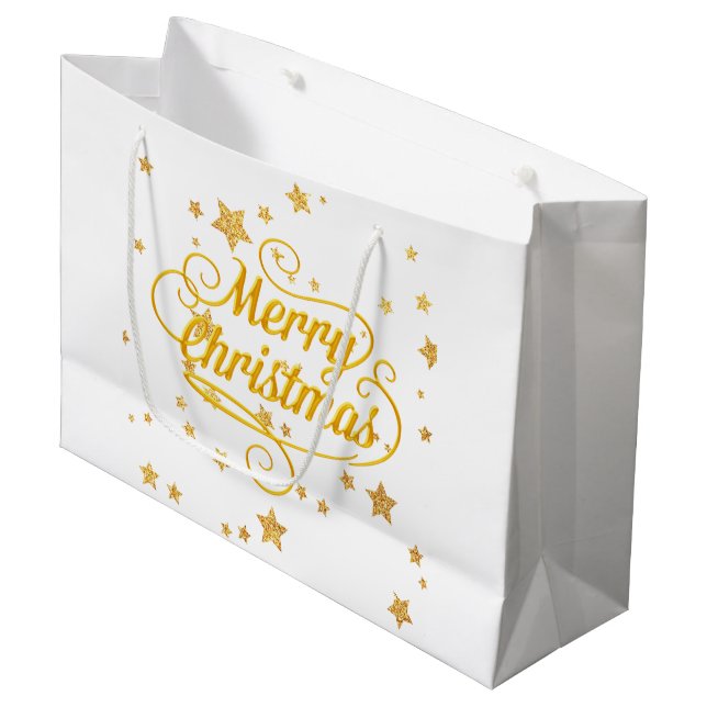 Sacola Para Presentes Grande Gift Bag (Frente inclinada)