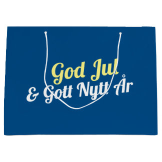 Sacola Para Presentes Grande Gift Bag de Natal sueco