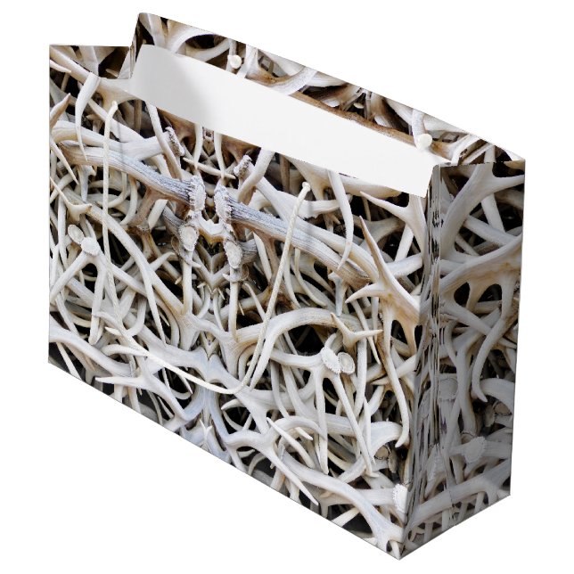 Sacola Para Presentes Grande Gift Bag Elk Antlers (Frente inclinada)