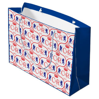 Sacola Para Presentes Grande Gift Bag King Charles III Coronation maio de 2023