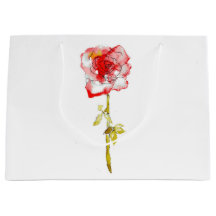 Gift Bag Watercolor e Rosa de Tinta