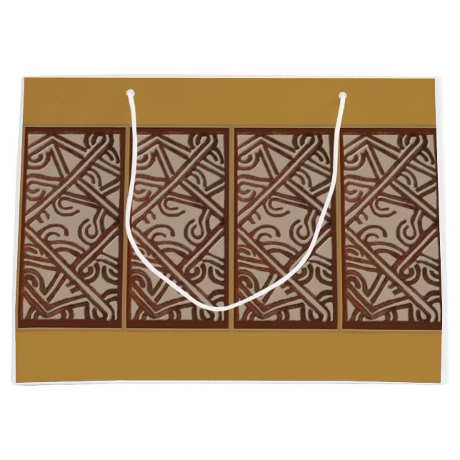 Sacola Para Presentes Grande Gift Bag with Art of New Guinea (Frente)